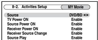 ONKYO PR-SC5507 - Use the Up and Down [] / [] buttons to select an item, and use the Left and Right [] / [] buttons to change the settings. - 1