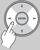 ONKYO PR-SC5507 - Use the Up and Down [ ] / [ ] buttons to select "Delay", and use the Left and Right [] / [] buttons to select: - 1