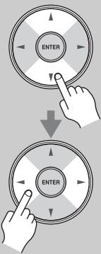 ONKYO PR-SC5507 - Use the Up and Down [ ] / [ ] buttons to select an item, and use the Left and Right [ ] / [ ] buttons to change it. - 1