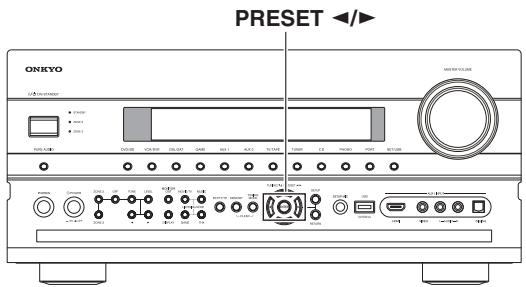ONKYO PR-SC5507 - Selecting Presets - 1