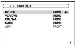 ONKYO PR-SC5507 - Use the Up and Down [A]/[V] buttons to select "2. HDMI Input", and then press [ENTER]. - 1