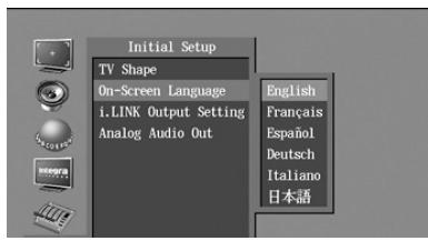 ONKYO RDV-1.1 - Use the Up and Down [] / [] buttons to select a TV shape, and then press [Enter]. - 2