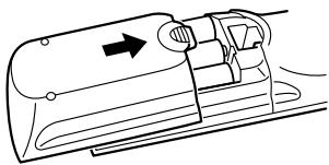 ONKYO RDV-1.1 - Installing the Remote's Batteries - 3