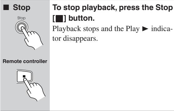 ONKYO RDV-1.1 - Starting, Pausing &amp; Stopping Playback - 1