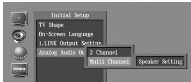 ONKYO RDV-1.1 - Use the Up and Down [] / [] buttons to select Off or On for the i.LINK Output Setting (i.LINK), and then press [Enter]. - 1