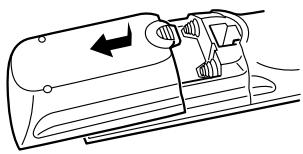 ONKYO RDV-1.1 - Installing the Remote's Batteries - 1