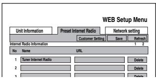 ONKYO TX-NR5008 - Click on the "Preset Internet Radio" tab. - 1