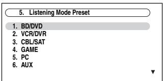 ONKYO TX-NR5008 - Use / to select the input source that you want to set, and then press ENTER. - 1