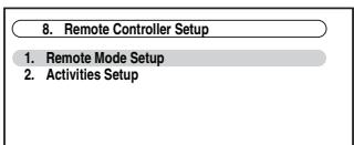 ONKYO TX-NR5008 - Use / to select "Remote Controller Setup", and then press ENTER. - 1