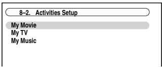 ONKYO TX-NR5008 - Use  to select "Activities Setup", and then press ENTER. - 1