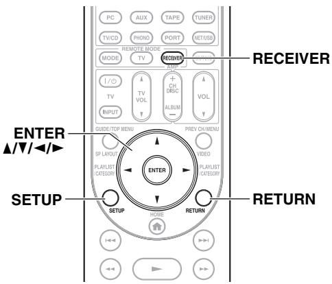 ONKYO TX-NR5008 - Common Procedures in Setup Menu - 1