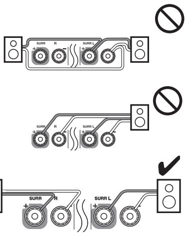 ONKYO TX-NR5008 - Speaker Connection Precautions - 2