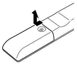 ONKYO C-7000R - Installing the Batteries - 1