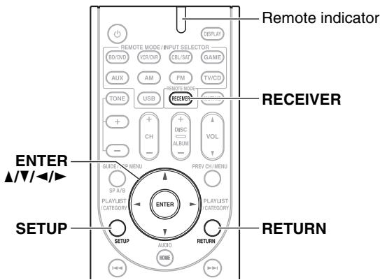 ONKYO HT-R548 - Common Procedures in Setup Menu - 1