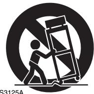 ONKYO M-5000R - PORTABLE CART WARNING - 1