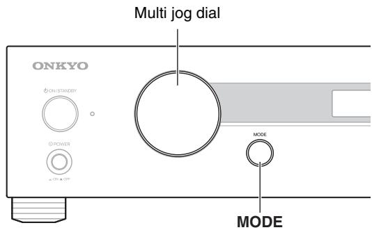 ONKYO P-3000R - Using MODE button - 1