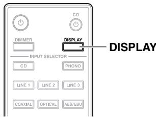 ONKYO P-3000R - Changing the Display information - 1
