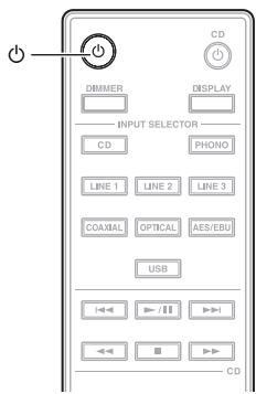ONKYO P-3000R - Turning On/Off the Preamplifier - 2
