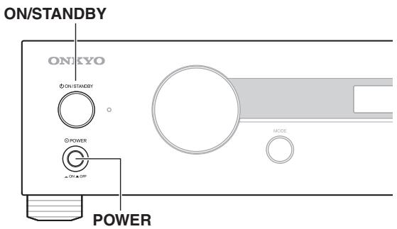 ONKYO P-3000R - Turning On/Off the Preamplifier - 1