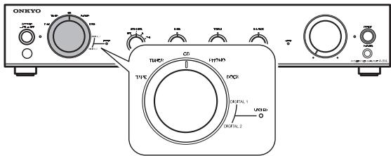 ONKYO A-5VL - Turn the input selector control to select the audio playback component. - 1