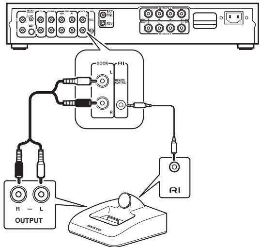 ONKYO A-5VL - Connecting an RI Dock - 1