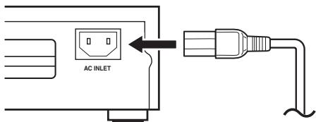 ONKYO A-5VL - Plug the power cord into a household power outlet. - 1
