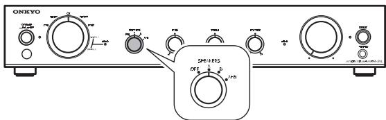 ONKYO A-5VL - Turn the SPEAKERS control to select the audio-output speakers. - 1