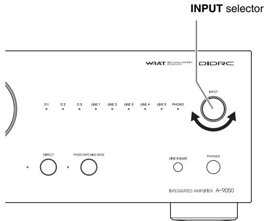 ONKYO A-9030 - Operating on the integrated amplifier - 1