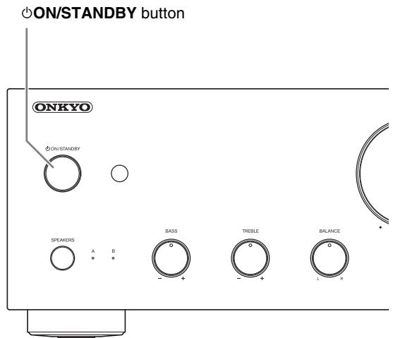ONKYO A-9030 - Turning On/Off the Integrated Amplifier - 1