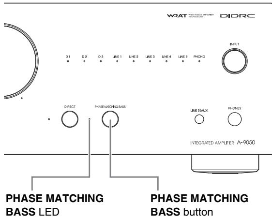 ONKYO A-9030 - Using the PHASE MATCHING BASS Function - 1