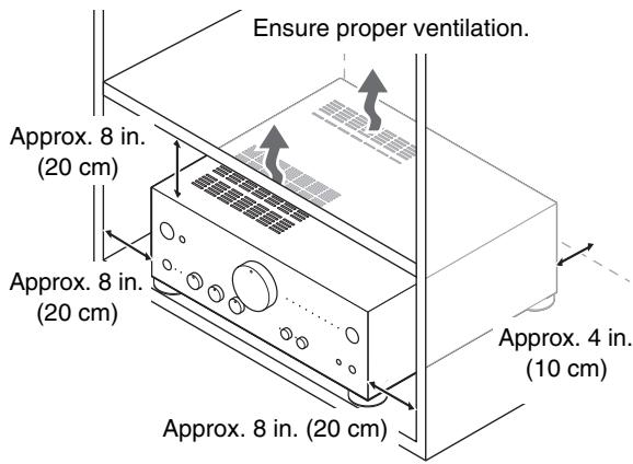 ONKYO A-9030 - Installing the Integrated Amplifier - 1
