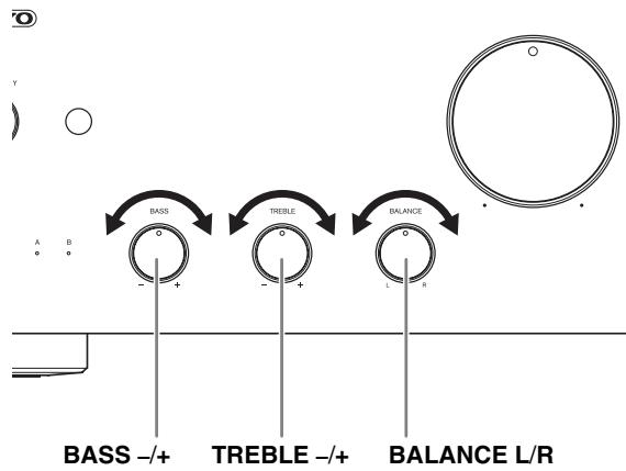 ONKYO A-9030 B,  A-9030 S - Réglage des graves, des aigus et de l'équilibre - 1