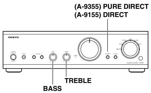 ONKYO A-9155 - Using the Tone Controls - 1