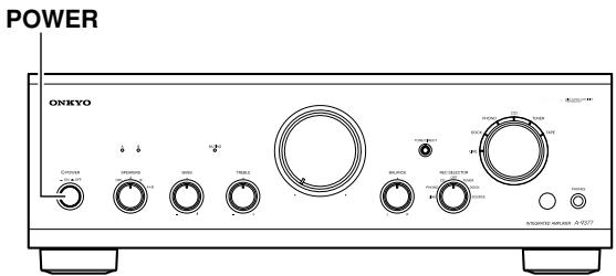 ONKYO A-9377 - Turning On the A-9377 - 1
