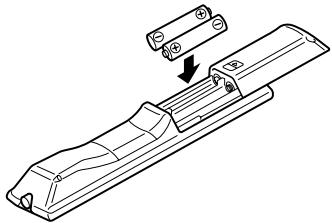 ONKYO A-9377 - Installing the Batteries - 2