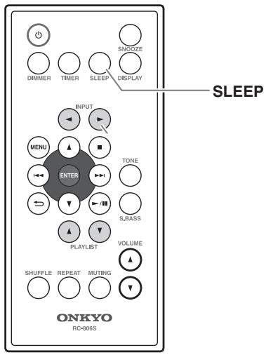 ONKYO ABX-100 - Using the Sleep Timer - 1