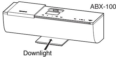 ONKYO ABX-100 - Changing the Downlight Brightness (remote controller only) - 1