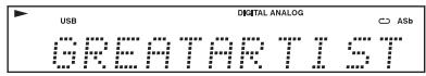 ONKYO C-7070 - During playback, press the [DISPLAY] button repeatedly to display the following music file information. - 5