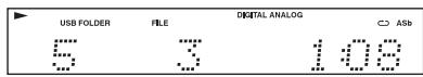 ONKYO C-7070 - During playback, press the [DISPLAY] button repeatedly to display the following music file information. - 1