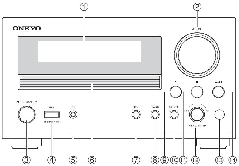 ONKYO CR-555DAB - Front Panel - 1