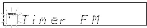 ONKYO CS-245 - Press the [TIMER] button repeatedly until "Timer XX" appears. - 1