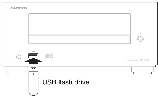 ONKYO CS-245BT - Playing a USB Flash Drive - 1