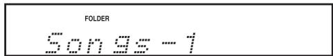 ONKYO CS-245DAB - Use the arrow [] / [] buttons to select a folder. - 1