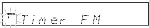 ONKYO CS-245DAB - Press the [TIMER] button repeatedly until "Timer XX" appears. - 1