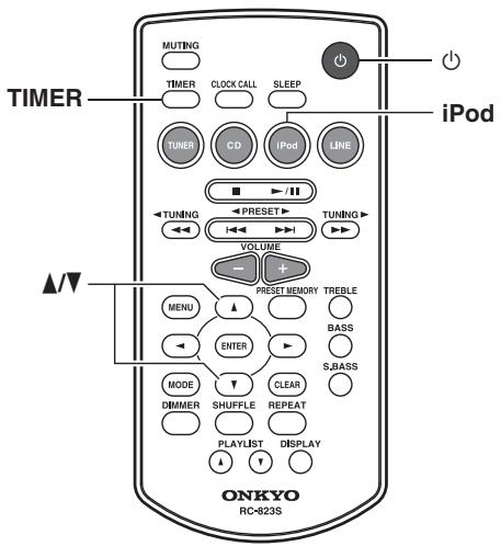 ONKYO CS-245DAB - TimerPlayback using the Alarm Play Function of your iPod/iPhone - 2