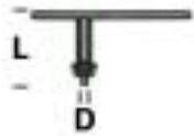 METABO BE 710 - Spare chuck key - 1