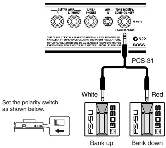 BOSS ME-50 - Switching Banks with the Foot Switch - 2