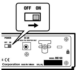 BOSS ME-50 - Turning on the Power - 1