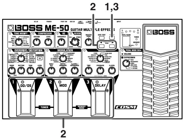 BOSS ME-50 - Write Procedure - 1