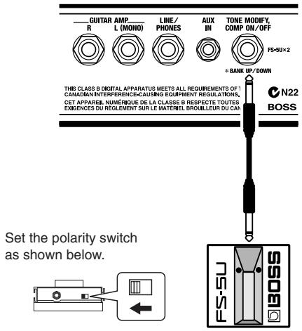BOSS ME-50 - Switching Tone Modify On and Off with the Foot Switch - 1